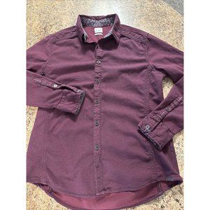 JB Holt Men’s Dress Shirt Standard Burgundy Size Medium